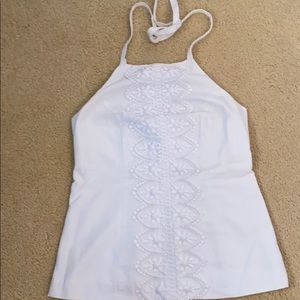 Gorgeous White Lilly Pulitzer Halter Top